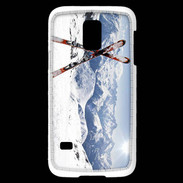 Coque Samsung Galaxy S5 Mini Paire de ski en montagne