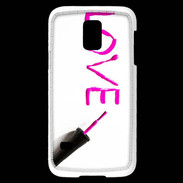 Coque Samsung Galaxy S5 Mini Love avec vernis à ongle
