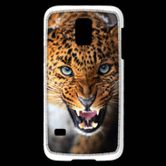 Coque Samsung Galaxy S5 Mini Portrait d'un léopard