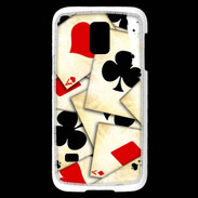 Coque Samsung Galaxy S5 Mini Carte de poker vintage 50
