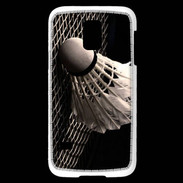 Coque Samsung Galaxy S5 Mini Volant de Badminton en noir et blanc