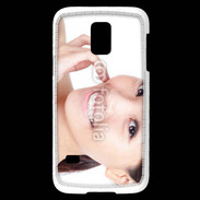 Coque Samsung Galaxy S5 Mini Femme asiatique glamour et souriante