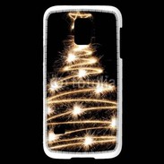 Coque Samsung Galaxy S5 Mini Sapin de noël feu d'artifice