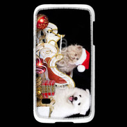 Coque Samsung Galaxy S5 Mini Chaton et Chiot Noël