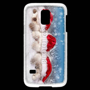Coque Samsung Galaxy S5 Mini 3 chatons Noël