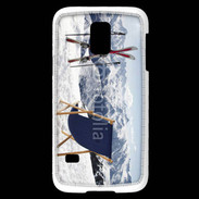 Coque Samsung Galaxy S5 Mini transat et skis neige