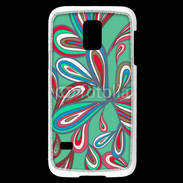 Coque Samsung Galaxy S5 Mini Fond Hippie en vert 