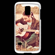 Coque Samsung Galaxy S5 Mini Guitariste peace and love 1