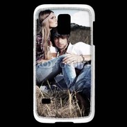 Coque Samsung Galaxy S5 Mini Hippie amoureux et tranquile