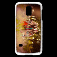 Coque Samsung Galaxy S5 Mini Groupe de hippie dans les champs