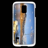 Coque Samsung Galaxy S5 Mini Bateau sur le Lac d'Annecy 