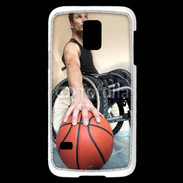 Coque Samsung Galaxy S5 Mini Joueur de basket en fauteuil