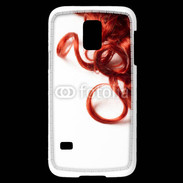 Coque Samsung Galaxy S5 Mini Coiffure Cheveux bouclés rouges