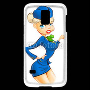 Coque Samsung Galaxy S5 Mini Hôtesse de l'air