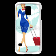 Coque Samsung Galaxy S5 Mini Hôtesse de l'air 3