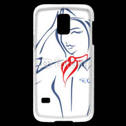 Coque Samsung Galaxy S5 Mini Hôtesse de l'air 4