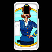 Coque Samsung Galaxy S5 Mini Hôtesse de l'air 5