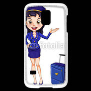 Coque Samsung Galaxy S5 Mini Hôtesse de l'air 7