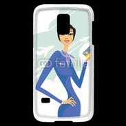 Coque Samsung Galaxy S5 Mini Hôtesse de l'air 8