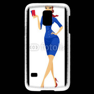 Coque Samsung Galaxy S5 Mini Hôtesse de l'air 9