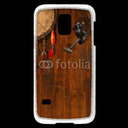 Coque Samsung Galaxy S5 Mini Canne à pêche et hameçons pêcheur