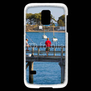 Coque Samsung Galaxy S5 Mini Pêcheurs sur ponton