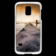 Coque Samsung Galaxy S5 Mini Filet de pêche sur ponton pêcheur