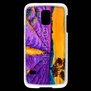 Coque Samsung Galaxy S5 Mini Peinture de champs de lavande 