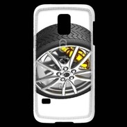 Coque Samsung Galaxy S5 Mini Pneu complet étrier jaune