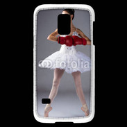 Coque Samsung Galaxy S5 Mini Danseuse classique avec gants de boxe