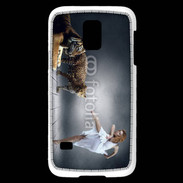 Coque Samsung Galaxy S5 Mini Danseuse avec tigre