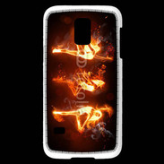 Coque Samsung Galaxy S5 Mini Danseuse feu