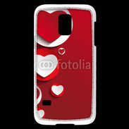 Coque Samsung Galaxy S5 Mini Cœur en porcelaine