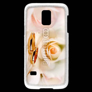 Coque Samsung Galaxy S5 Mini Alliance sur fond de rose