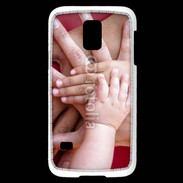 Coque Samsung Galaxy S5 Mini Famille main dans la main