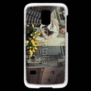 Coque Samsung Galaxy S5 Mini Femme glamour quartier de Paris