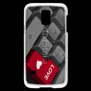 Coque Samsung Galaxy S5 Mini clavier love