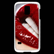 Coque Samsung Galaxy S5 Mini Bouche fatale rouge