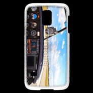 Coque Samsung Galaxy S5 Mini Cockpit avion de tourisme