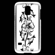 Coque Samsung Galaxy S5 Mini Tatouage de fleurs 5