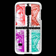 Coque Samsung Galaxy S5 Mini Timbres Français