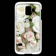 Coque Samsung Galaxy S5 Mini Rose blanche et rose 5