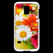 Coque Samsung Galaxy S5 Mini Fleurs des champs multicouleurs