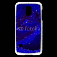 Coque Samsung Galaxy S5 Mini Fleur rose bleue
