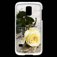 Coque Samsung Galaxy S5 Mini Belle rose Jaune 50