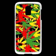 Coque Samsung Galaxy S5 Mini Fond de cannabis coloré