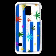 Coque Samsung Galaxy S5 Mini Drapeau Uruguay cannabis