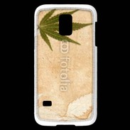 Coque Samsung Galaxy S5 Mini Fond cannabis vintage