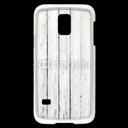 Coque Samsung Galaxy S5 Mini Aspect bois blanc vieilli
