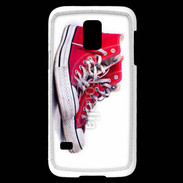 Coque Samsung Galaxy S5 Mini Chaussure Converse rouge